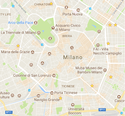 8 cocktail bar in Milan - map