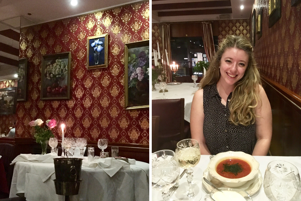 Romantic dinner in Milan podkova